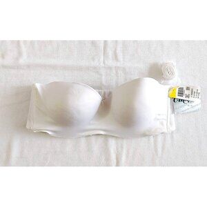 Carnival 126 Full Coverage Strapless Bra Multi Way 38C White New